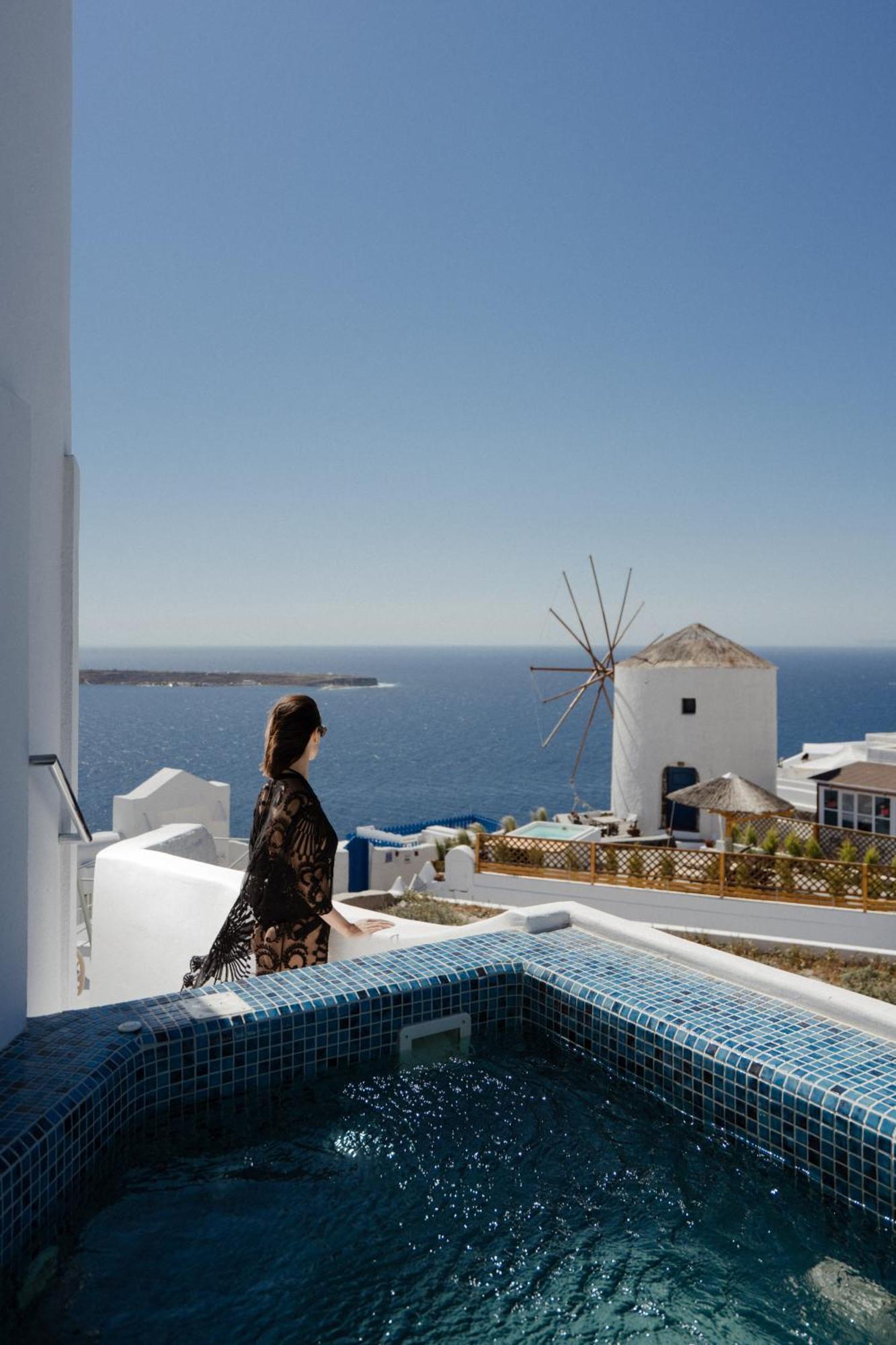 The Sunset Windmill Villa Oía Eksteriør billede